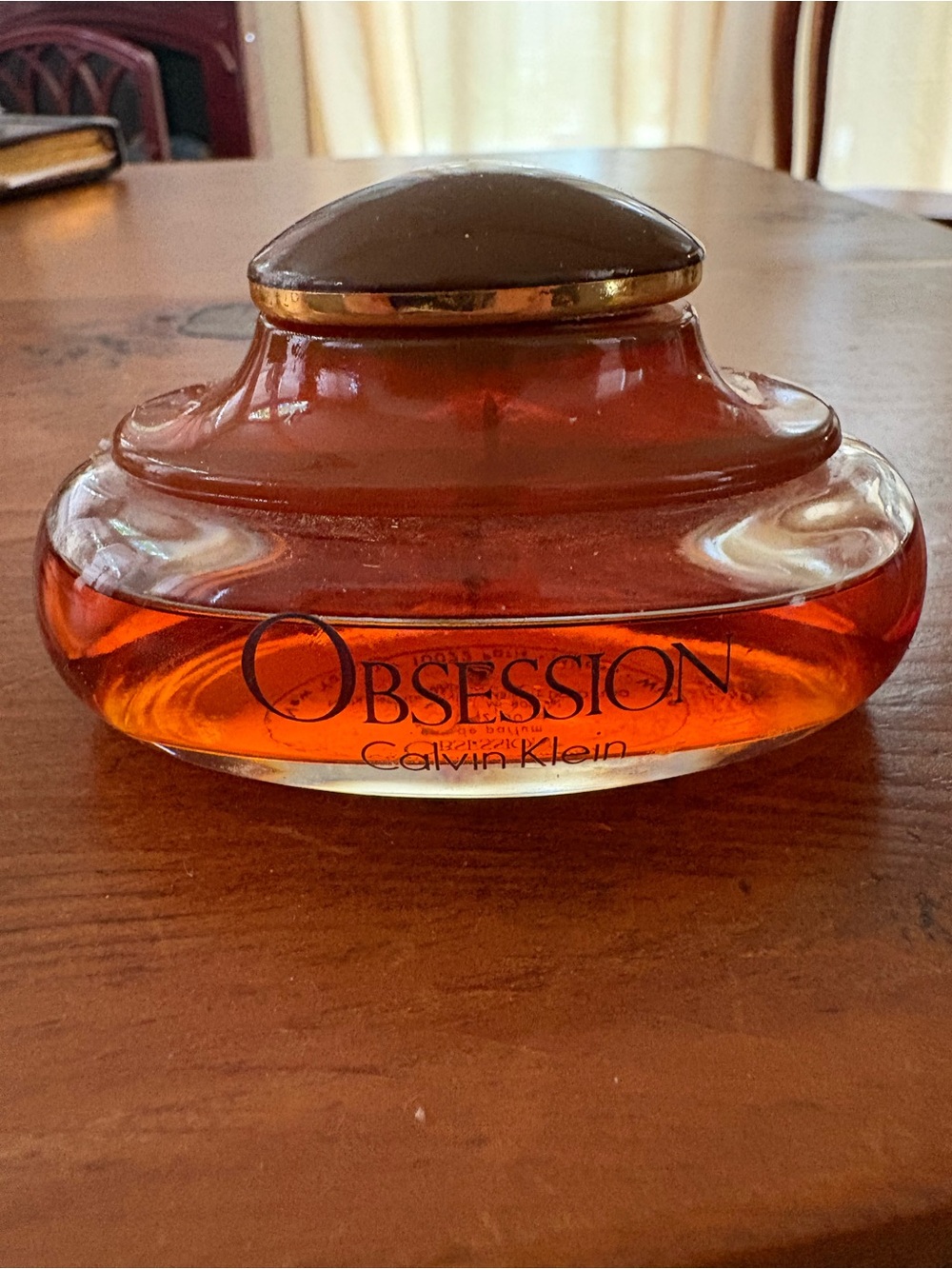 Vintage Calvin Klein Obsession in Kidney Shaped Glass Bottle 50ml